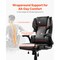 Black Height Adjustable Executive Desk Chair with Rocking Function and Comfortable Foam Seat